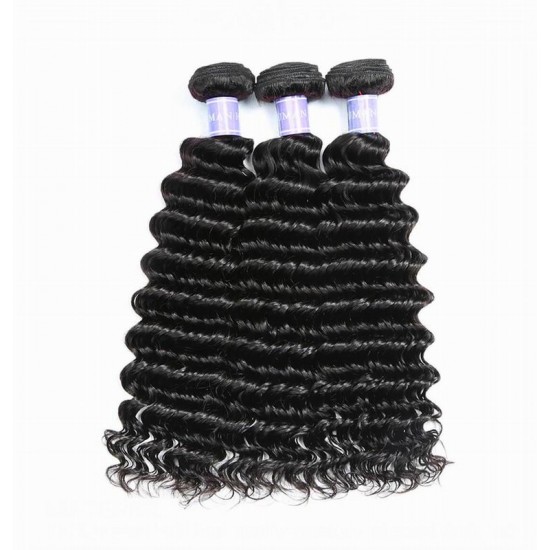 【12A 3PCS】On sale Merula Virgin Brazilian deep wave Human Hair Beautiful Weave Hair 3 Bundles deal 【12A 3PCS】On sale Merula Virgin Brazilian deep wave Human Hair Beautiful Weave Hair 3 Bundles deal