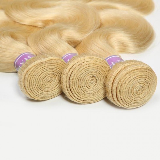 Merula Virgin Hair Body wave 613 blonde weave bundles 4pcs deal Fabulous light color waves ship in 24 hours No smell Merula Virgin Hair Body wave 613 blonde weave bundles 4pcs deal Fabulous light color waves ship in 24 hours No smell