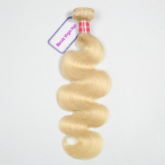 Merula Virgin Hair Body wave 613 blonde weave bundles 4pcs deal Fabulous light color waves ship in 24 hours No smell Merula Virgin Hair Body wave 613 blonde weave bundles 4pcs deal Fabulous light color waves ship in 24 hours No smell