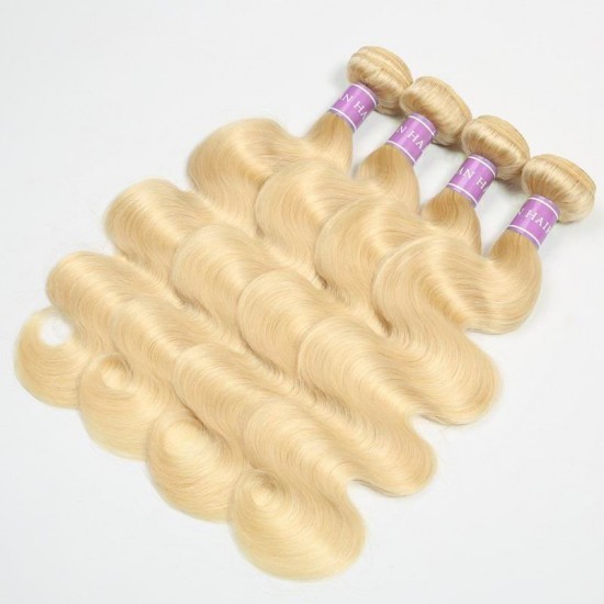 Merula Virgin Hair Body wave 613 blonde weave bundles 4pcs deal Fabulous light color waves ship in 24 hours No smell Merula Virgin Hair Body wave 613 blonde weave bundles 4pcs deal Fabulous light color waves ship in 24 hours No smell