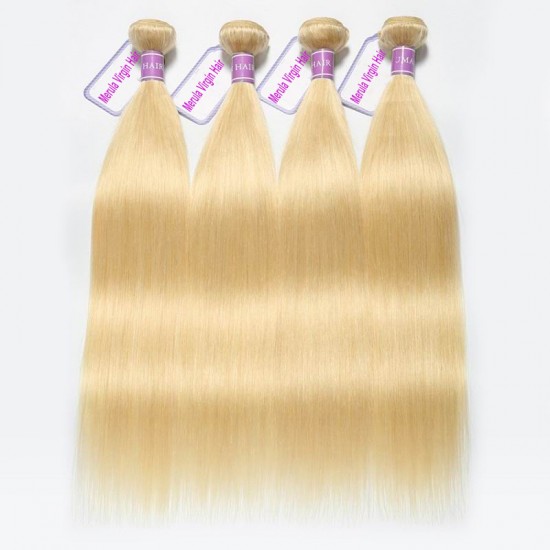 3 pcs Merula blonde 613 Virgin hair straight weaves Human hair bundles deal hot seller 3 pcs Merula blonde 613 Virgin hair straight weaves Human hair bundles deal hot seller