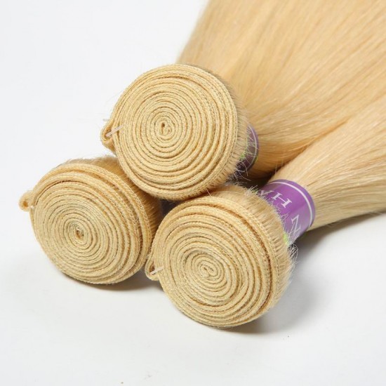 3 pcs Merula blonde 613 Virgin hair straight weaves Human hair bundles deal hot seller 3 pcs Merula blonde 613 Virgin hair straight weaves Human hair bundles deal hot seller