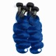 1B/Blue New time fashionable type Body wave 3 bundles human hair extensions two tone colors closure frontal optional 1B/Blue New time fashionable type Body wave 3 bundles human hair extensions two tone colors closure frontal optional