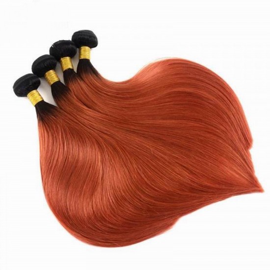 1B/350 copper red nice silky straight 3 bundles dark orange color hair weave No lice Tangle free 1B/350 copper red nice silky straight 3 bundles dark orange color hair weave No lice Tangle free