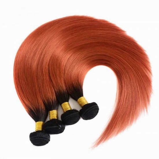 1B/350 copper red nice silky straight 3 bundles dark orange color hair weave No lice Tangle free 1B/350 copper red nice silky straight 3 bundles dark orange color hair weave No lice Tangle free