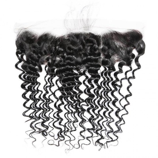 Deep Wave Virgin hair Lace frontals 13x4 13x6 Transprent undetectable HD lace preplucked single knotted 1 pack Deep Wave Virgin hair Lace frontals 13x4 13x6 Transprent undetectable HD lace preplucked single knotted 1 pack