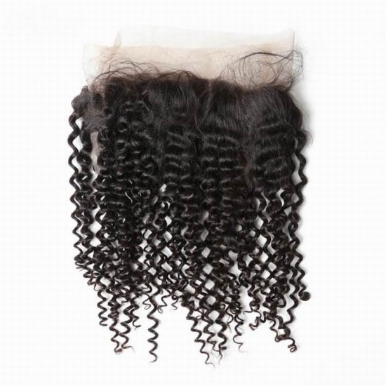 360 Lace Frontal jerry curly small knots Preplucked Swiss Lace Natural 1B Color kinky curl Human Hair 360 Lace Frontal jerry curly small knots Preplucked Swiss Lace Natural 1B Color kinky curl Human Hair