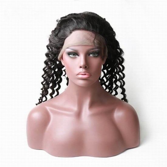 360 Lace Frontal jerry curly small knots Preplucked Swiss Lace Natural 1B Color kinky curl Human Hair 360 Lace Frontal jerry curly small knots Preplucked Swiss Lace Natural 1B Color kinky curl Human Hair