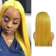 Stunning yellow color glueless lace front wig Surprisingly Trendy Yellow Hair wigs Hot sale 100% human hair Tangle free Stunning yellow color glueless lace front wig Surprisingly Trendy Yellow Hair wigs Hot sale 100% human hair Tangle free