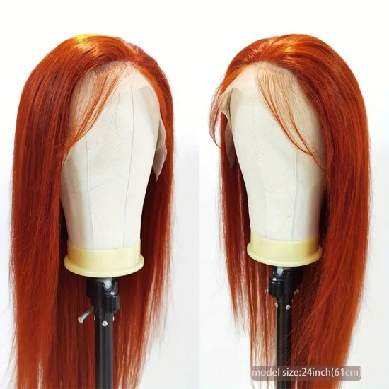 Ginger orange Virgin human hair lace frontal wig amazing colored wigs by Merula HD medium brown lace Vip service Ginger orange Virgin human hair lace frontal wig amazing colored wigs by Merula HD medium brown lace Vip service