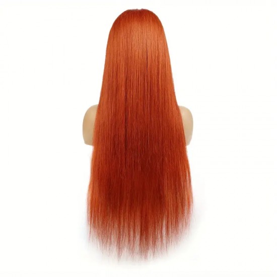 Ginger orange Virgin human hair lace frontal wig amazing colored wigs by Merula HD medium brown lace Vip service Ginger orange Virgin human hair lace frontal wig amazing colored wigs by Merula HD medium brown lace Vip service